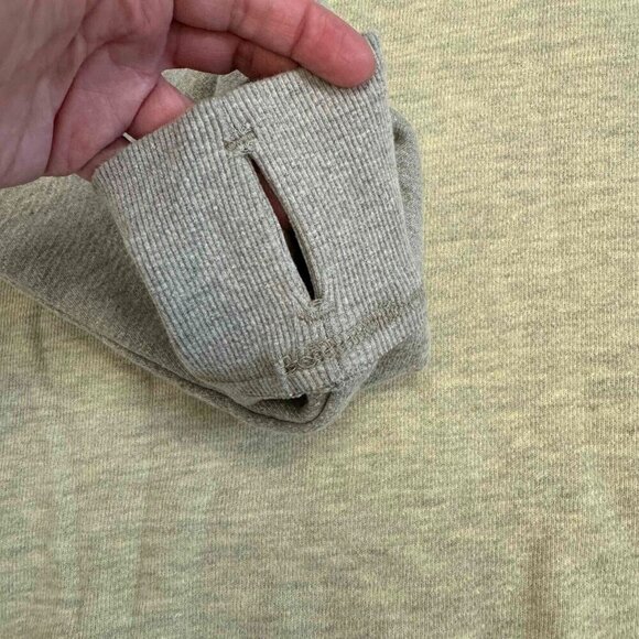 Free People Movement Start Up Pullover Oversized Relaxed Fit Yellow Gray Size M - Picture 9 of 16